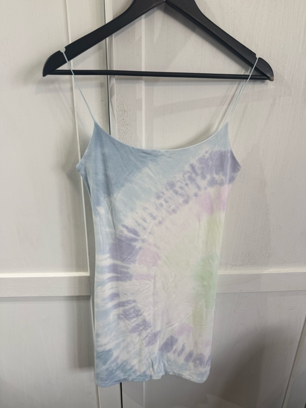 Wilfred Pastel Tie-Dye Spaghetti Strap dress - Light Blue, Lavender, Mint